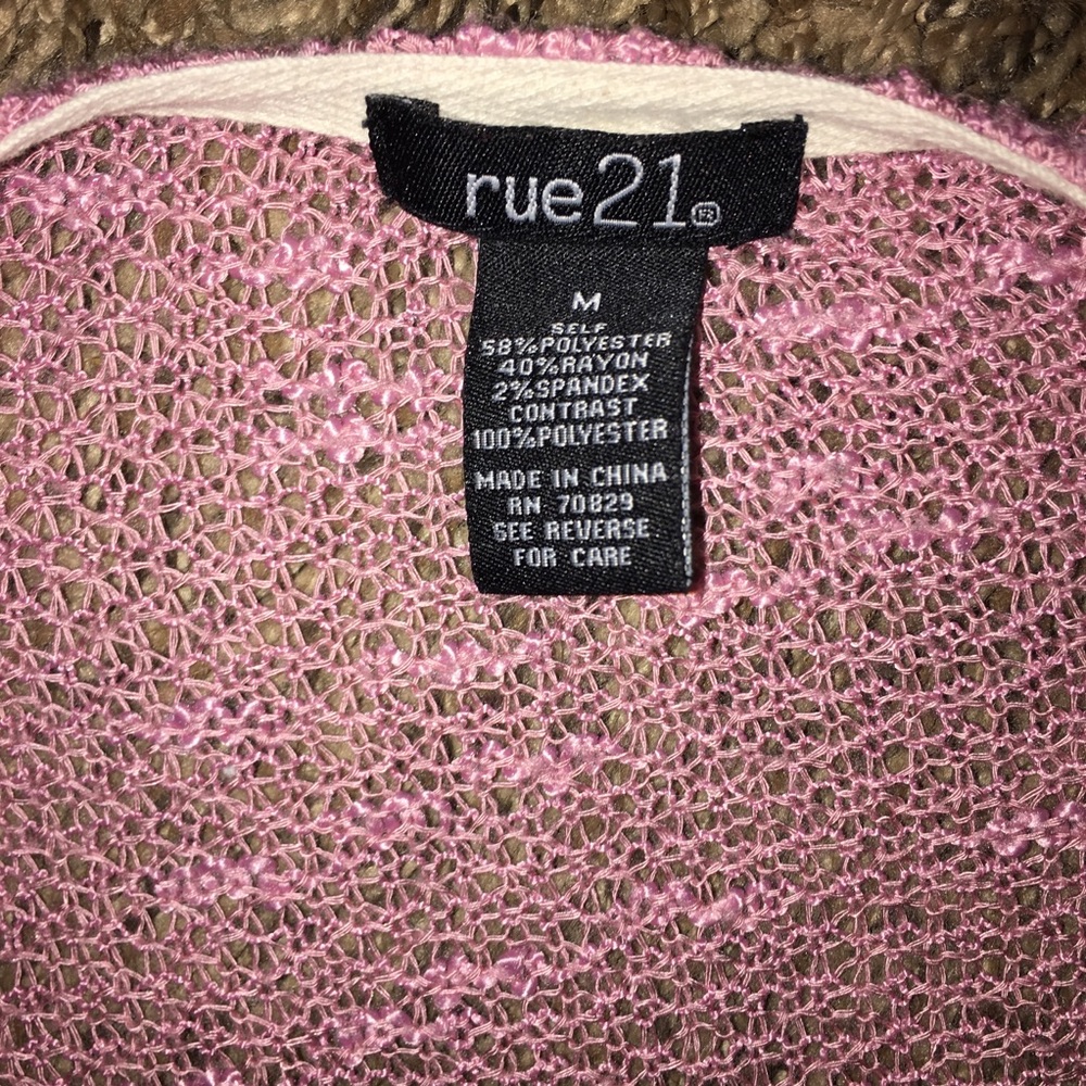 Pink cardigan